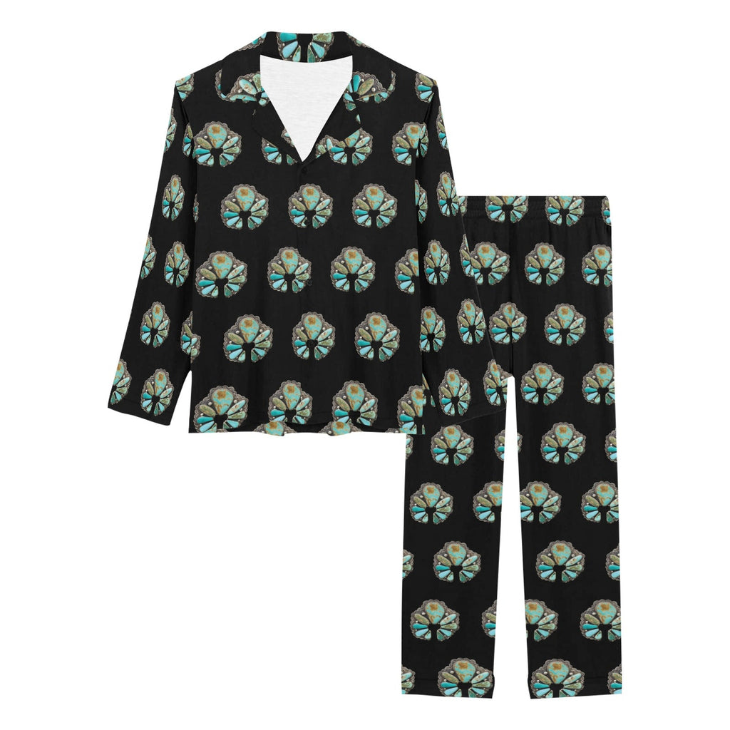 Baha Ranch Turquoise Naja Women's Western Long Pajama Set by Baha Ranch Western Wear - product image 4