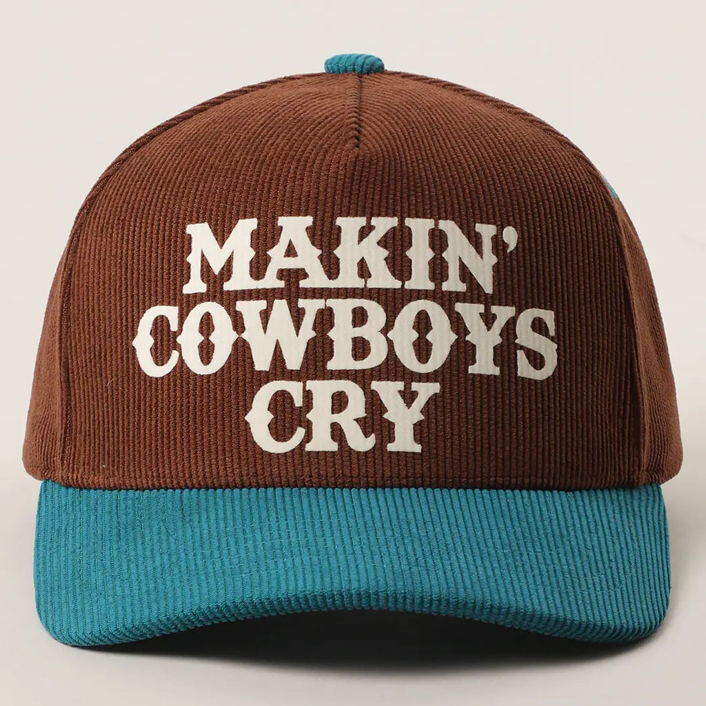 Makin' Cowboys Cry Two Tone Corduroy | Cap — view 3
