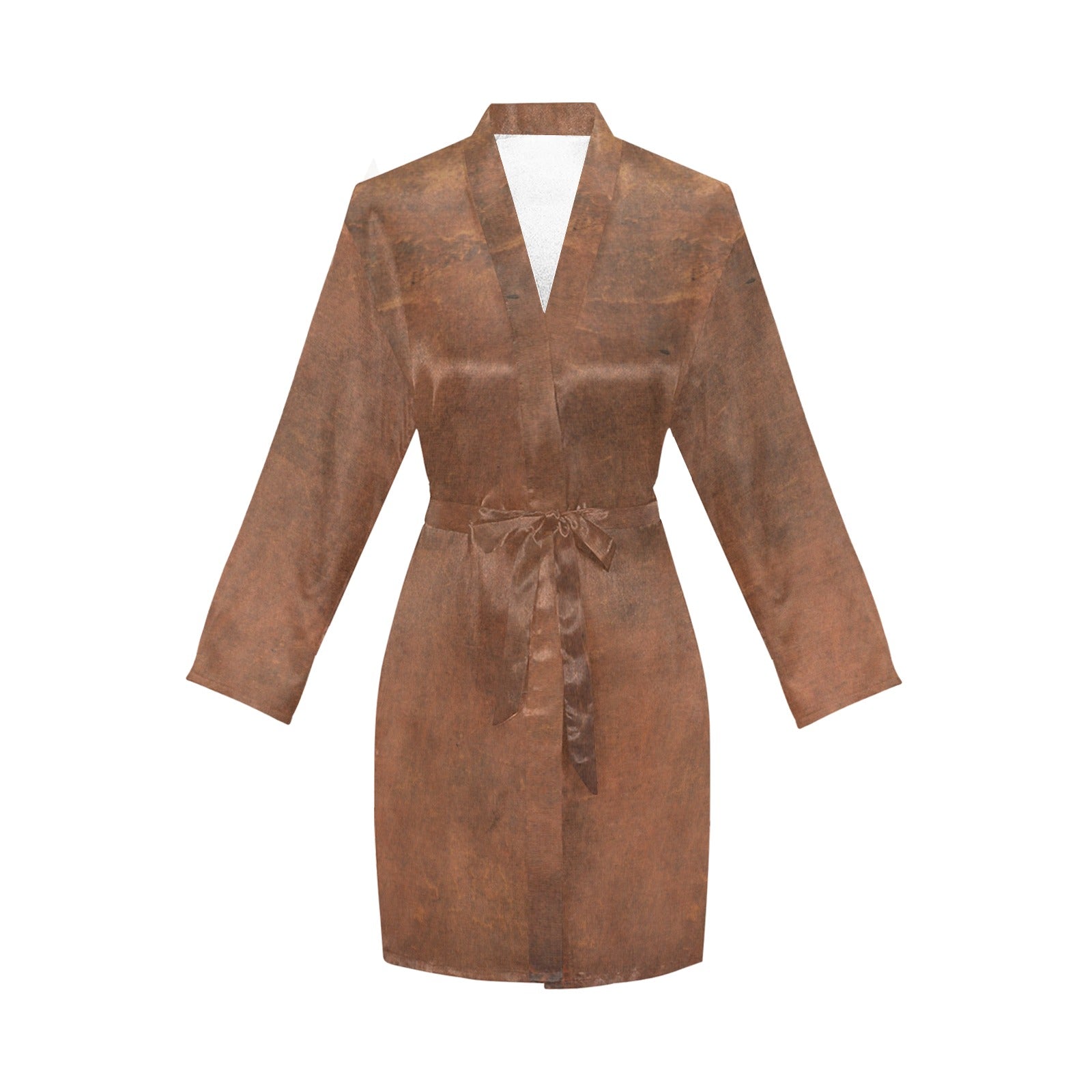 Baha Ranch Them Cowboys Western Women's Long Sleeve Belted Satin Feel Dressing Lounge Robe by Baha Ranch Western Wear -...