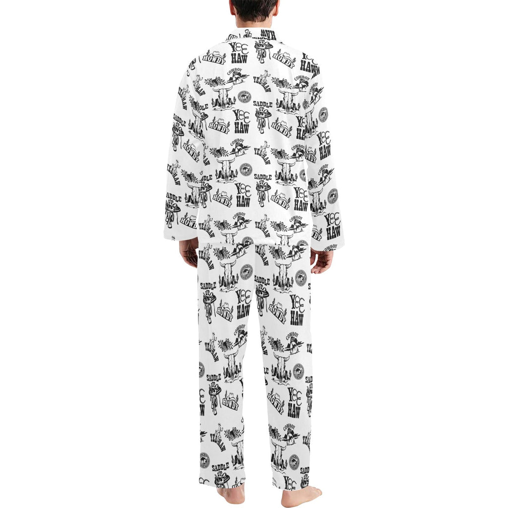 Baha Ranch Cowboy Print Men's Western Pajamas by Baha Ranch Western Wear - product image 2
