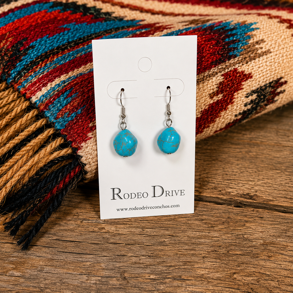 Chunky Fashion Turquoise Earrings