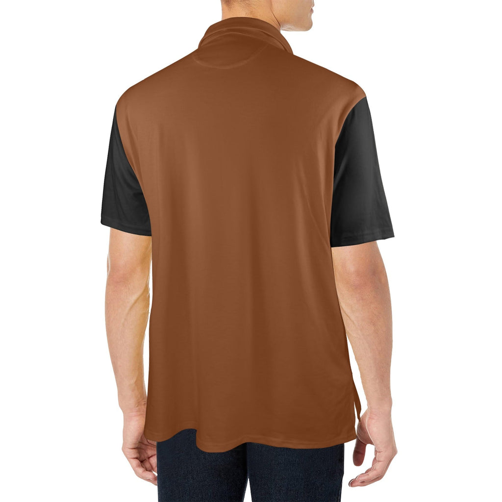 Baha Ranch Brown Aztec Cowboy Western Polo Shirt by Baha Ranch Western Wear - product image 3
