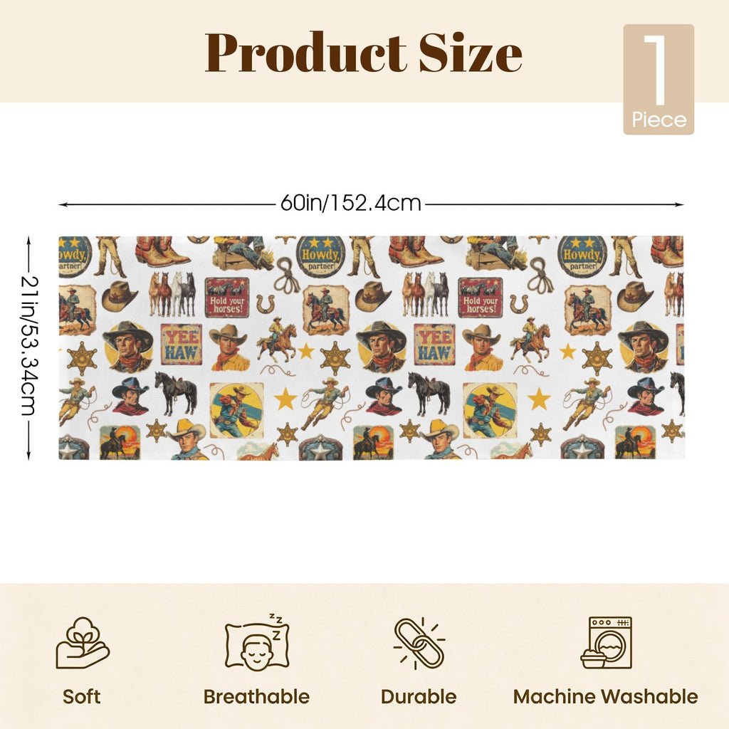 Baha Ranch Vintage Cowboy Body Pillow Cover Made in America by Baha Ranch Western Wear - product image 4