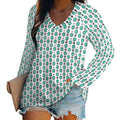 Baha Ranch Turquoise Concho Long Sleeve Top by Baha Ranch Western Wear