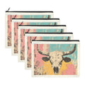 Baha Ranch Pop Western Skull Cosmetic Bag Pack of 5 Made in America by Baha Ranch Western Wear - product image 2