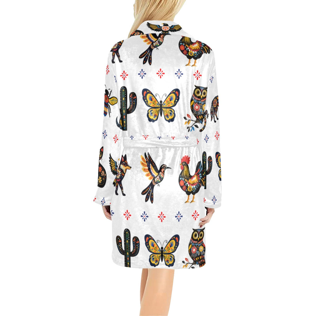 Baha Ranch Colores De Mexico Talavera Floral Animals Robe by Baha Ranch Western Wear - product image 2