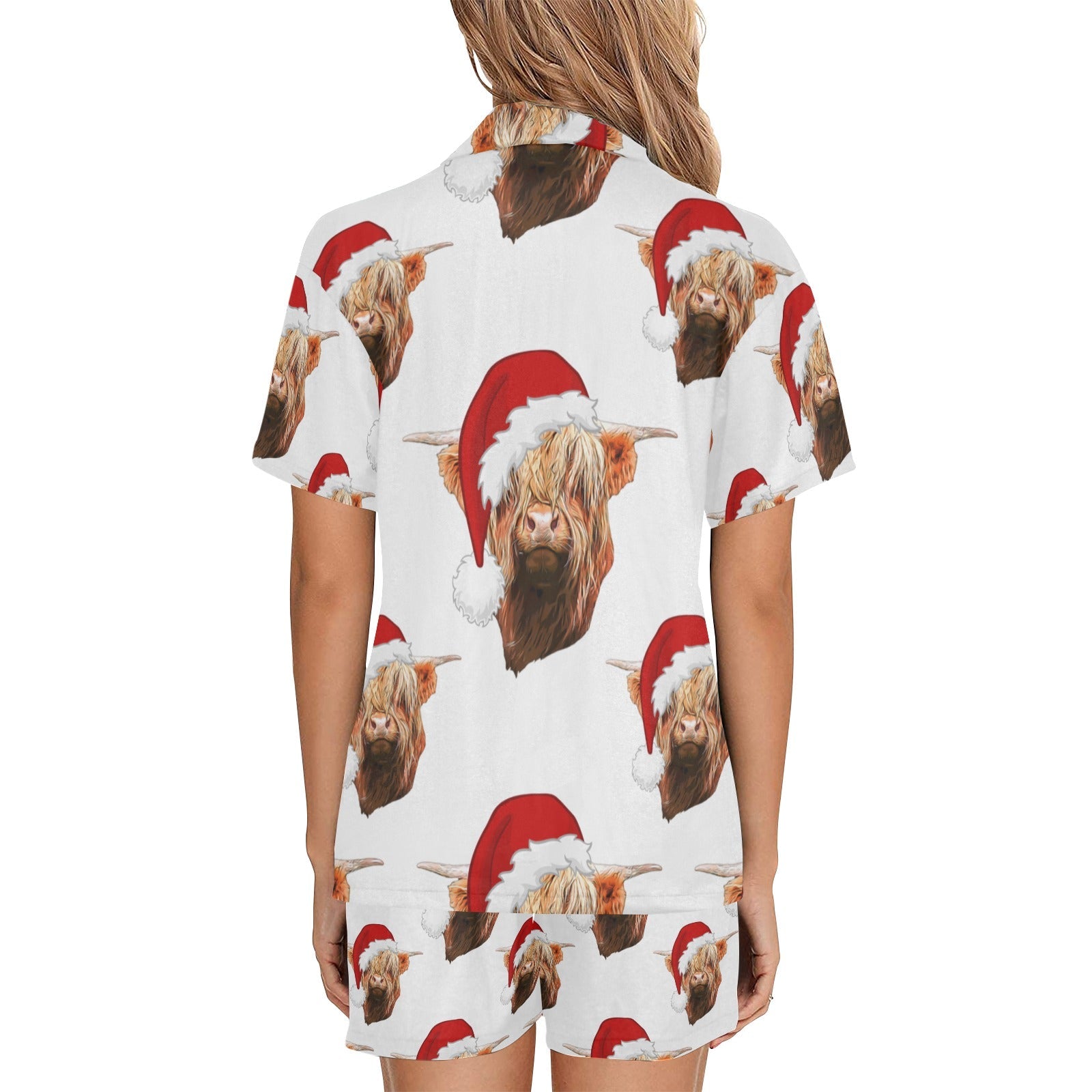 Baha Ranch Highland Christmas Cow Women's Western Pajama Set by Baha Ranch Western Wear - product image 4