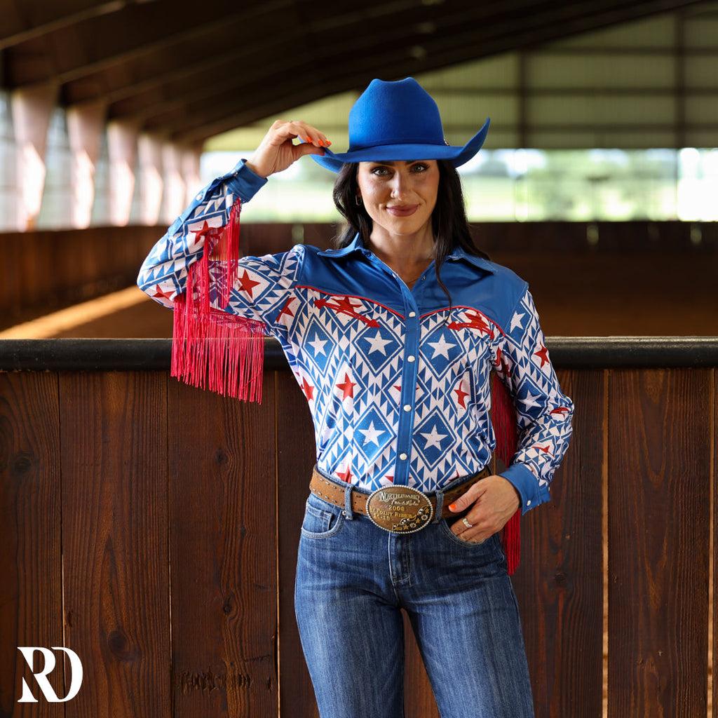 All American Fringe Rodeo Performance Rodeo Shirt