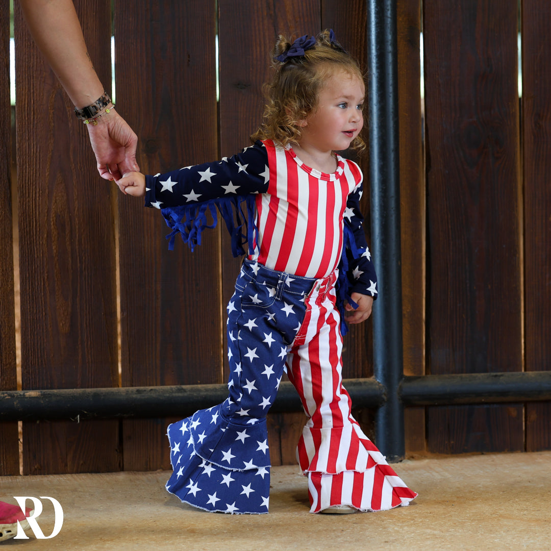 American Flag Ruffle Bells — view 2