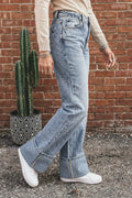 Ashleigh Striped Cuffed | Jeans
