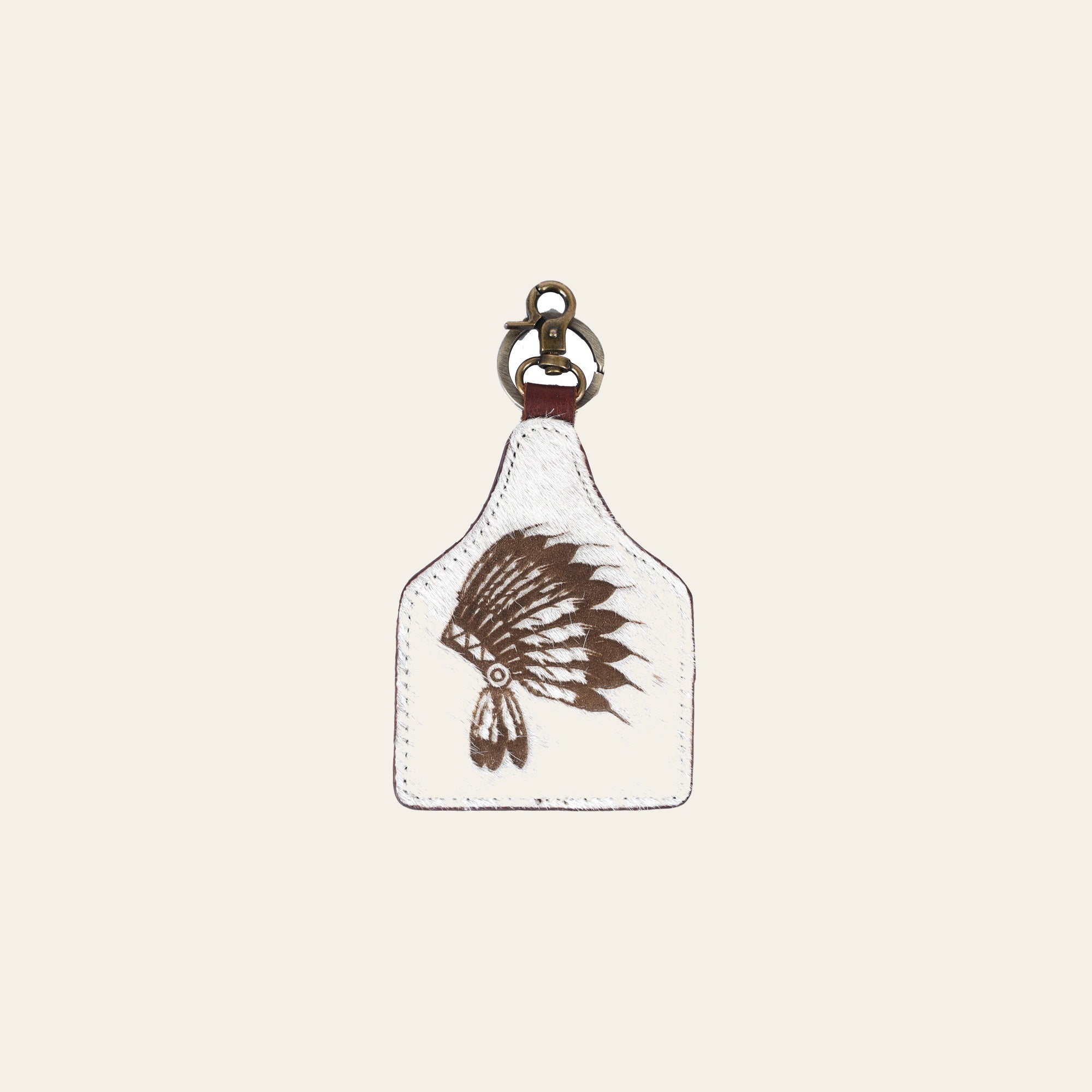 American Darling ADKRM115 Hair-On Genuine Leather Keyring
