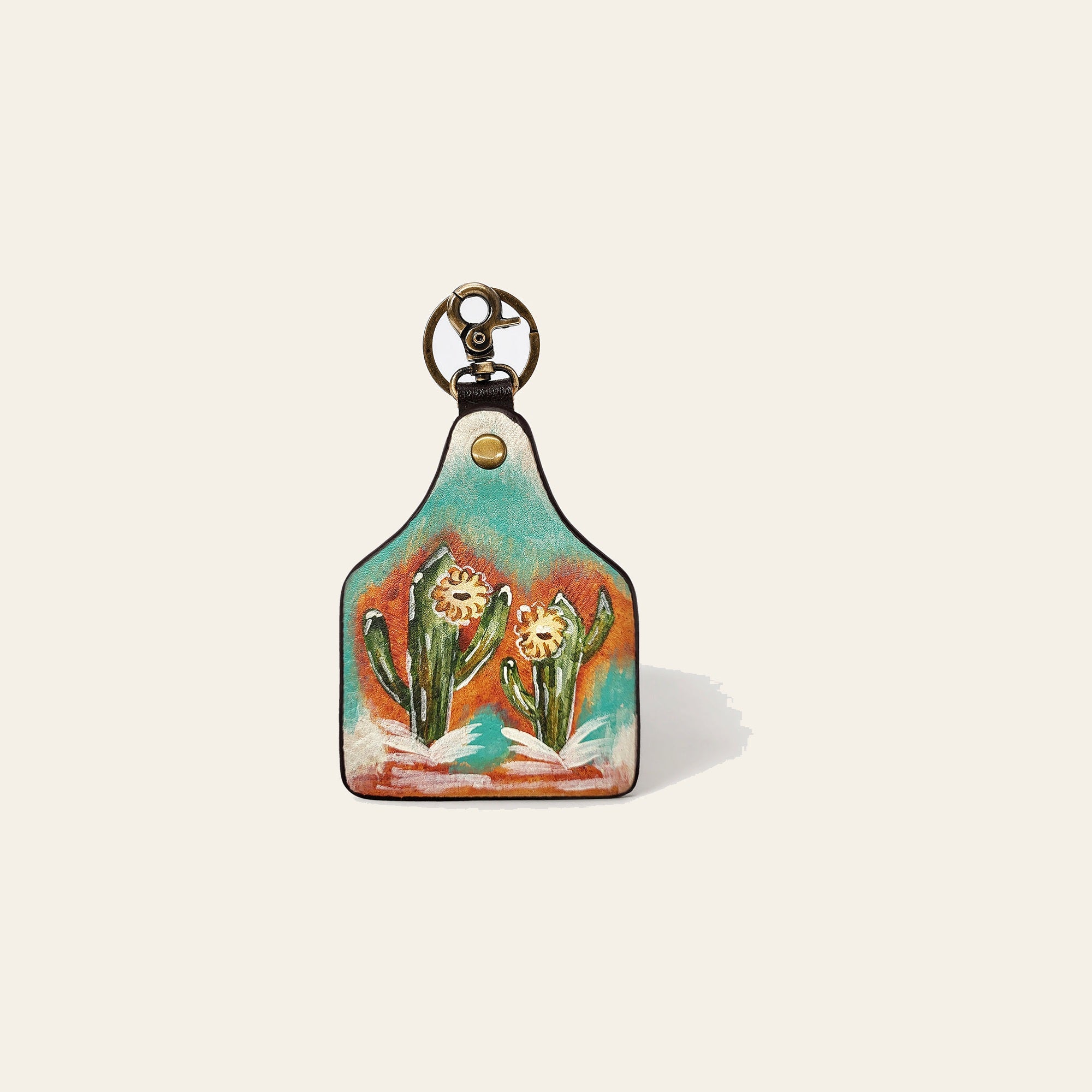 American Darling ADKRM144 Hand Painted Genuine Leather Keyring