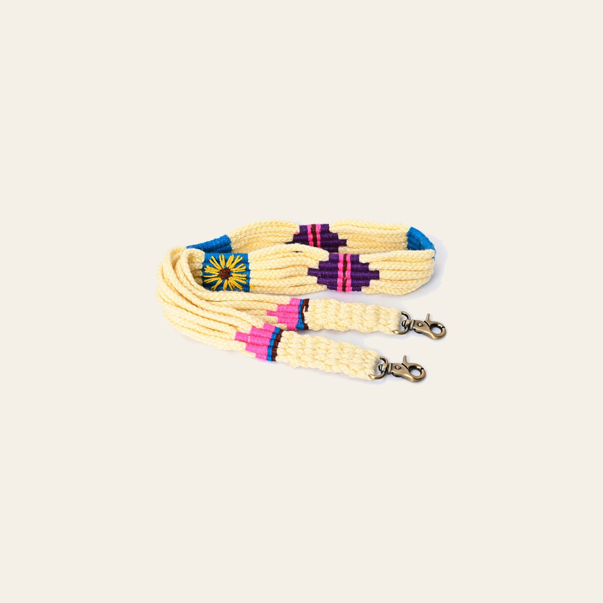 American Darling ADWSX103 Hand braided Wool strand Crossbody Handle Strap For Bags