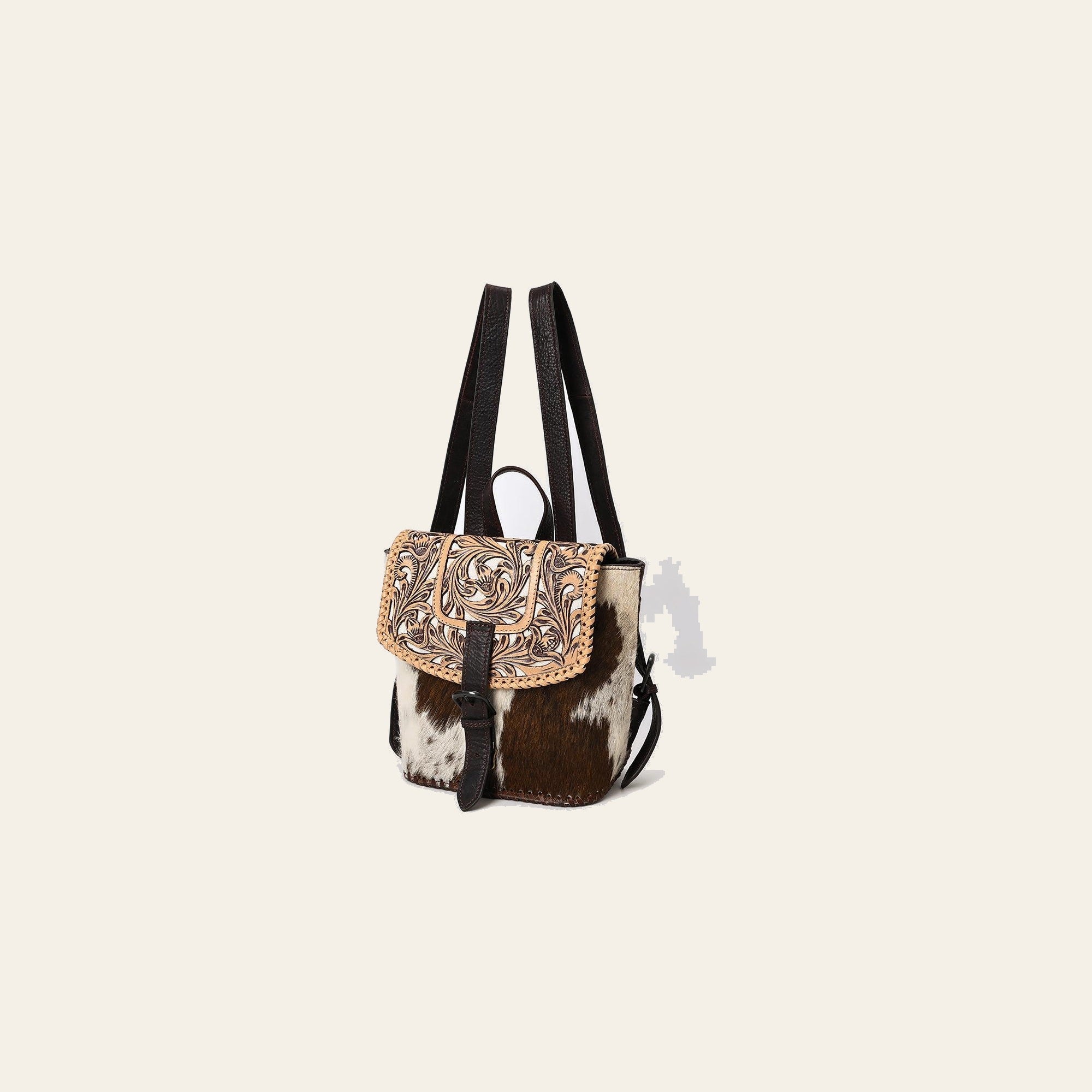 American Darling Backpack Hand Tooled Hair-on Genuine Leather