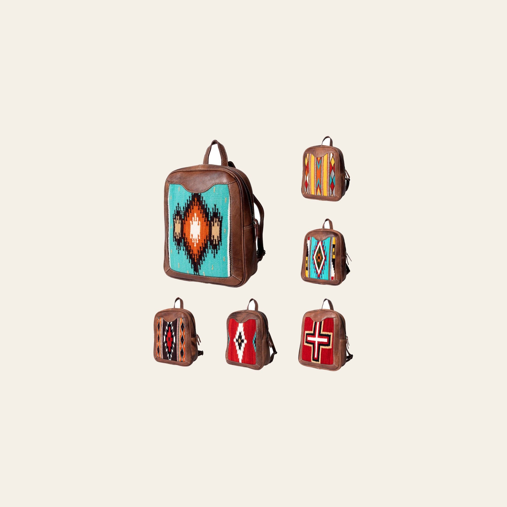 American Darling Backpack Saddle Blanket Genuine Leather