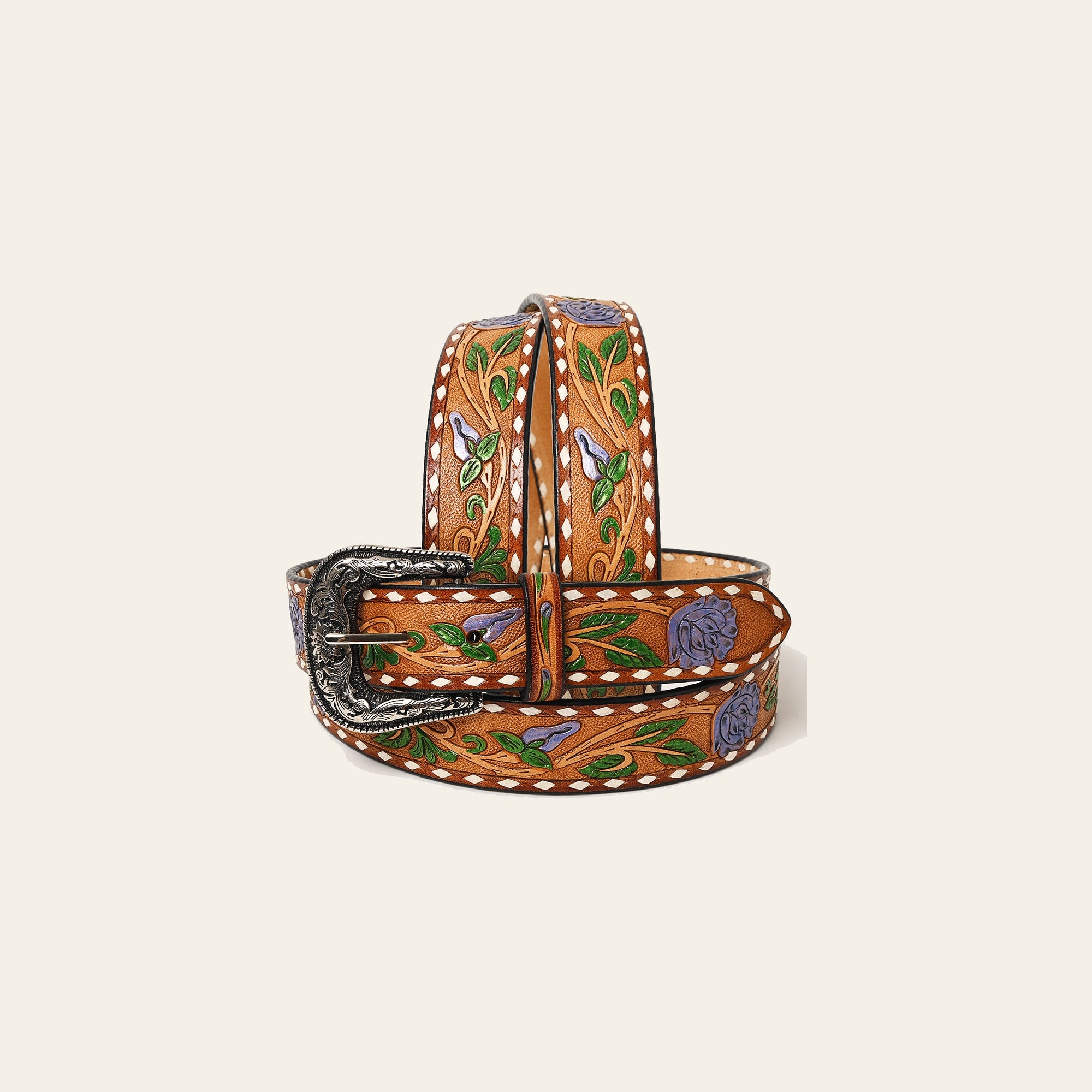 American Darling Beautifully Hand Tooled Genuine American Leather Belt Men and Women
