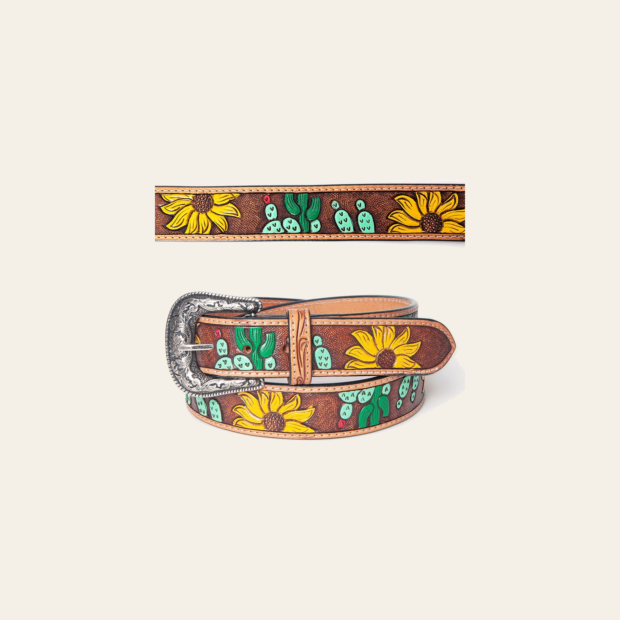American Darling Beautifully Hand Tooled Genuine American Leather Belt Men and  Women