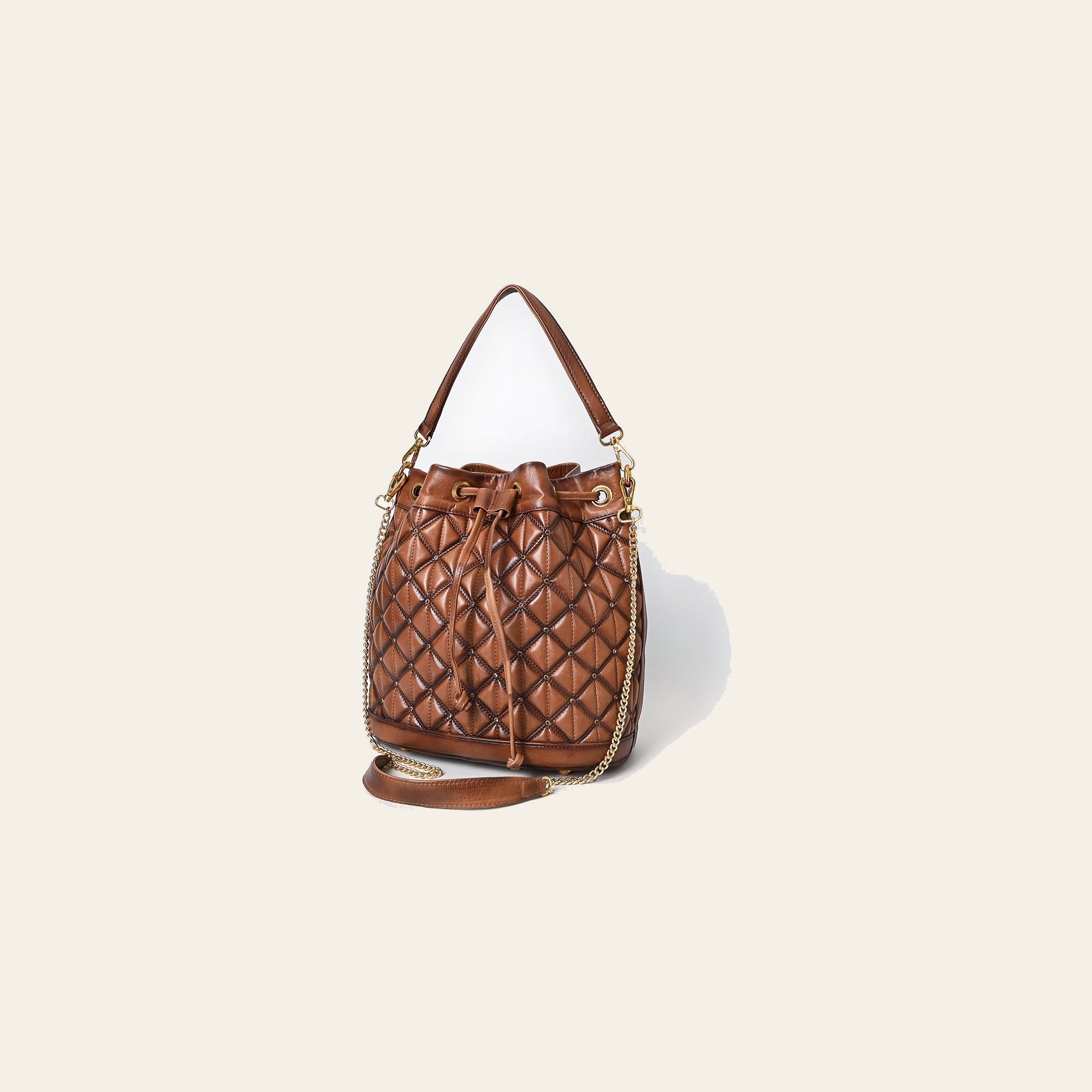 American Darling Bucket Chain Strap Genuine Leather