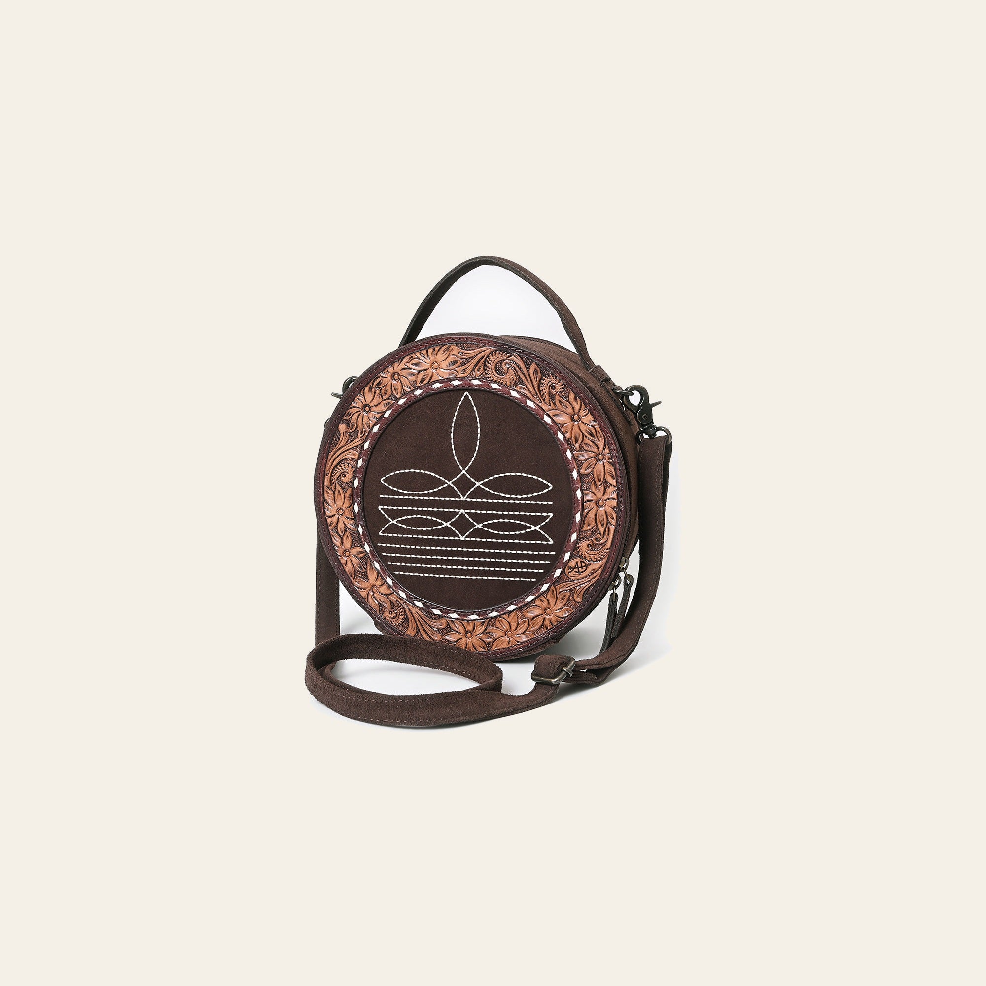 American Darling Canteen Bag Beautifully Suede Leather women bag Handbag