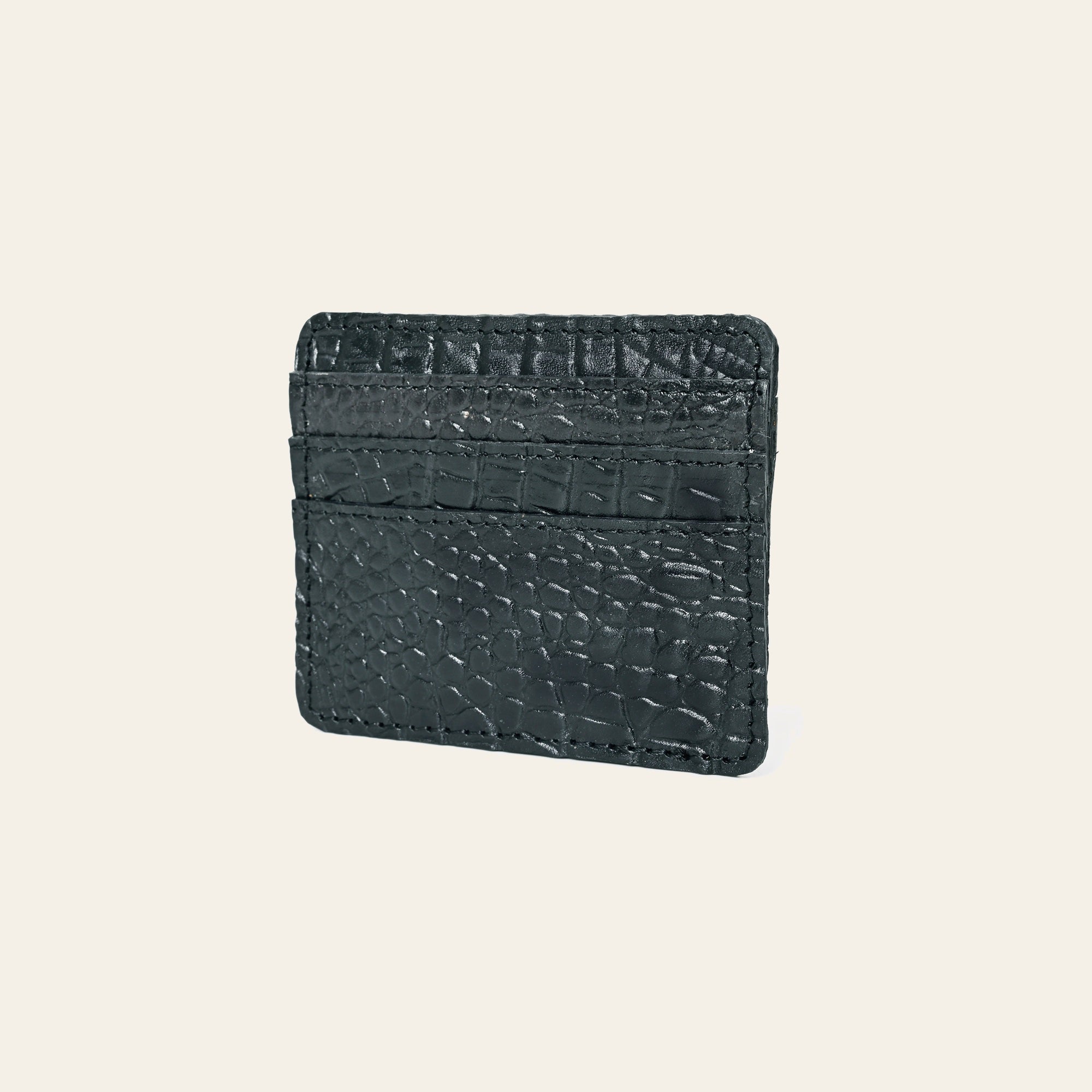 American Darling Card-Holder Crocodile Embossed Genuine Leather