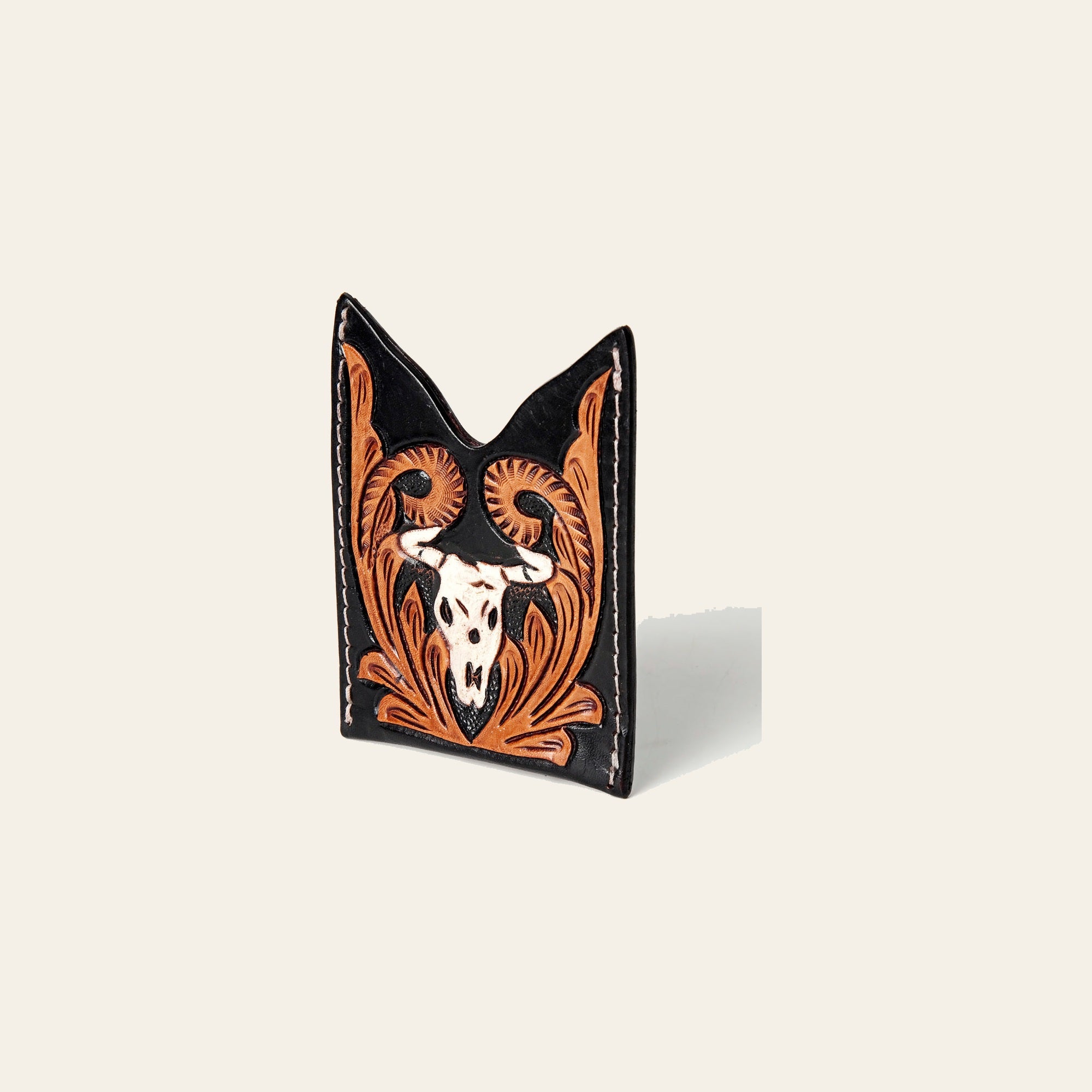 American Darling Card-Holder Hand Tooled Genuine Leather