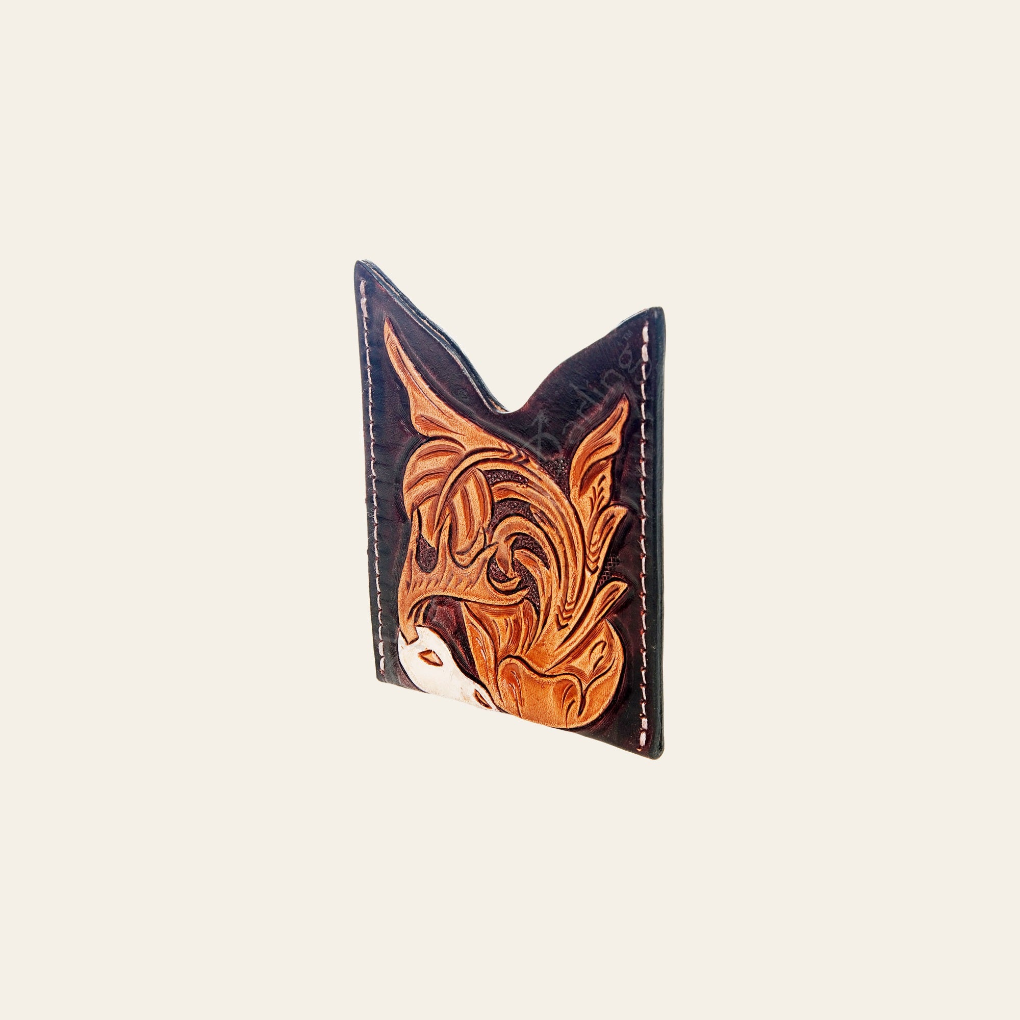 American Darling Card-Holder Hand Tooled Genuine Leather