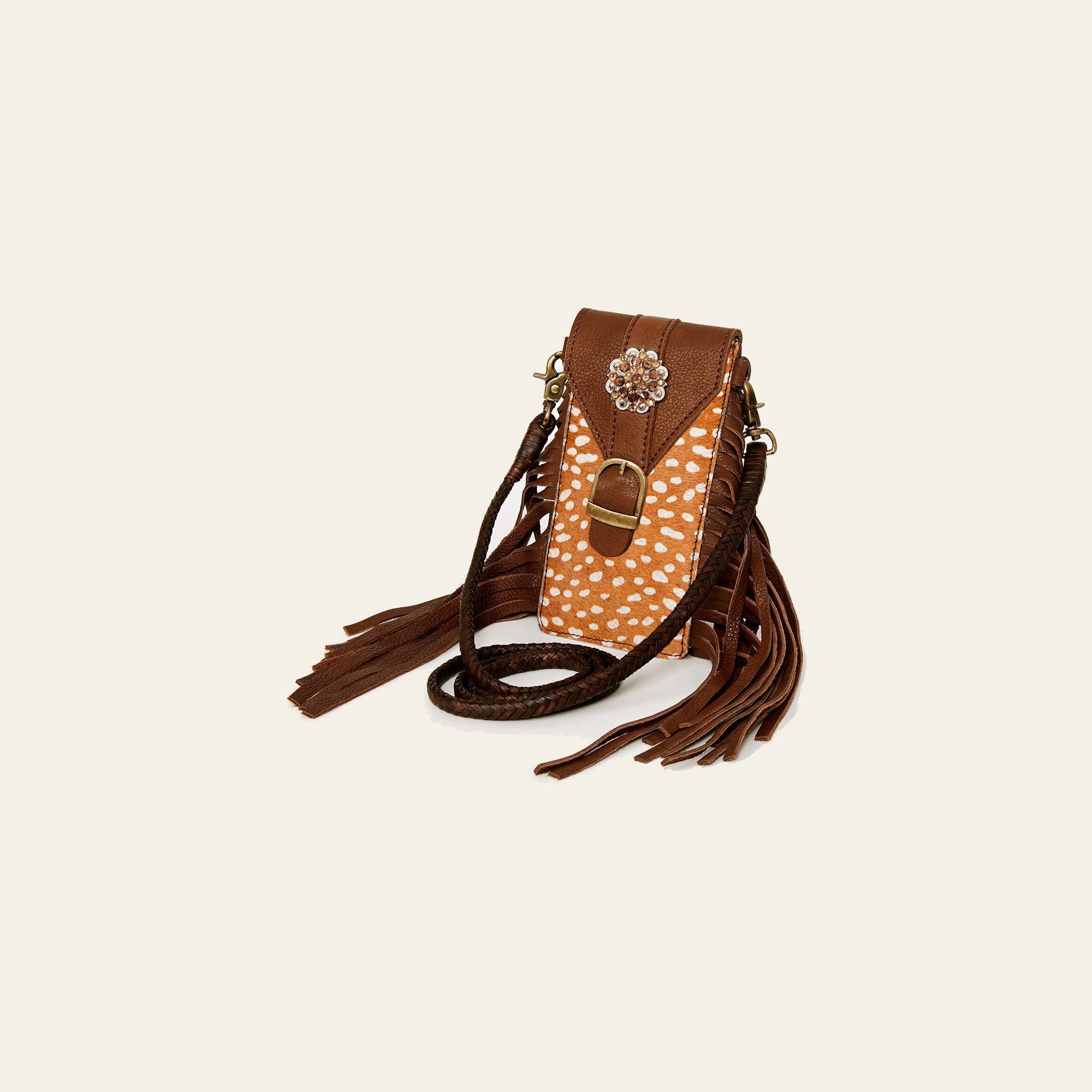 American Darling Cell Phone Holder Hair-On Genuine Leather