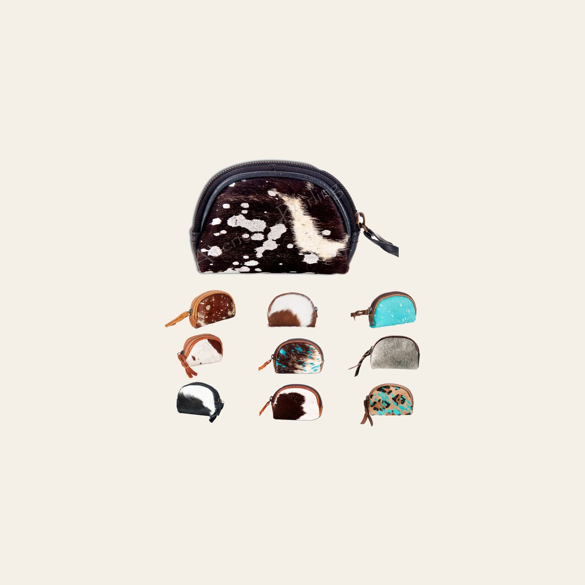 American Darling Coin Purse Hair-On Genuine Leather
