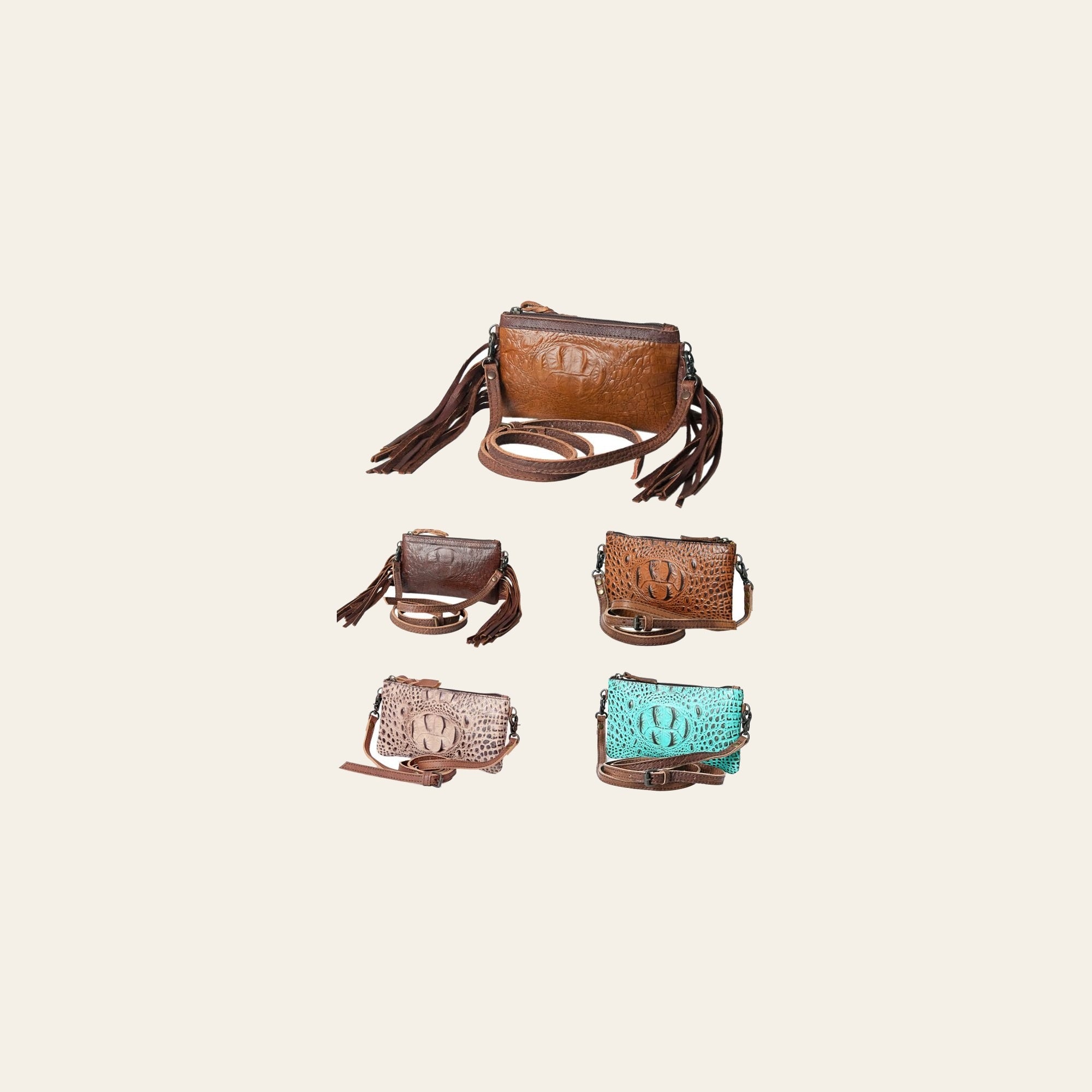 American Darling Coin Purse Hand Tooled Genuine Leather