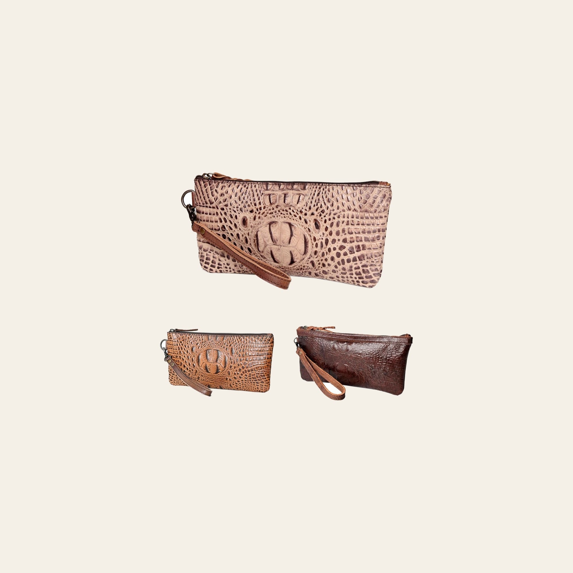 American Darling Crocodile Embossed Genuine Leather