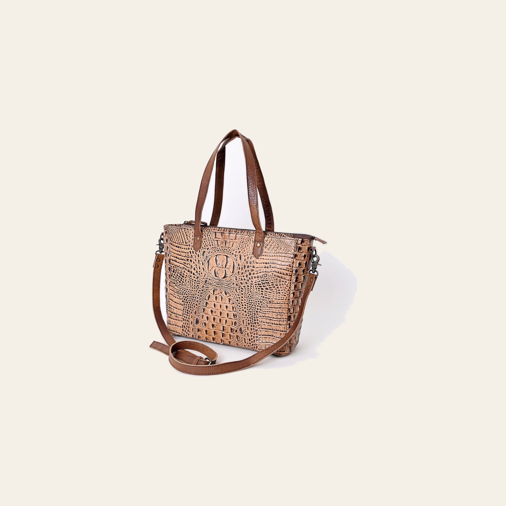 American Darling Crocodile Embossed Genuine Leather