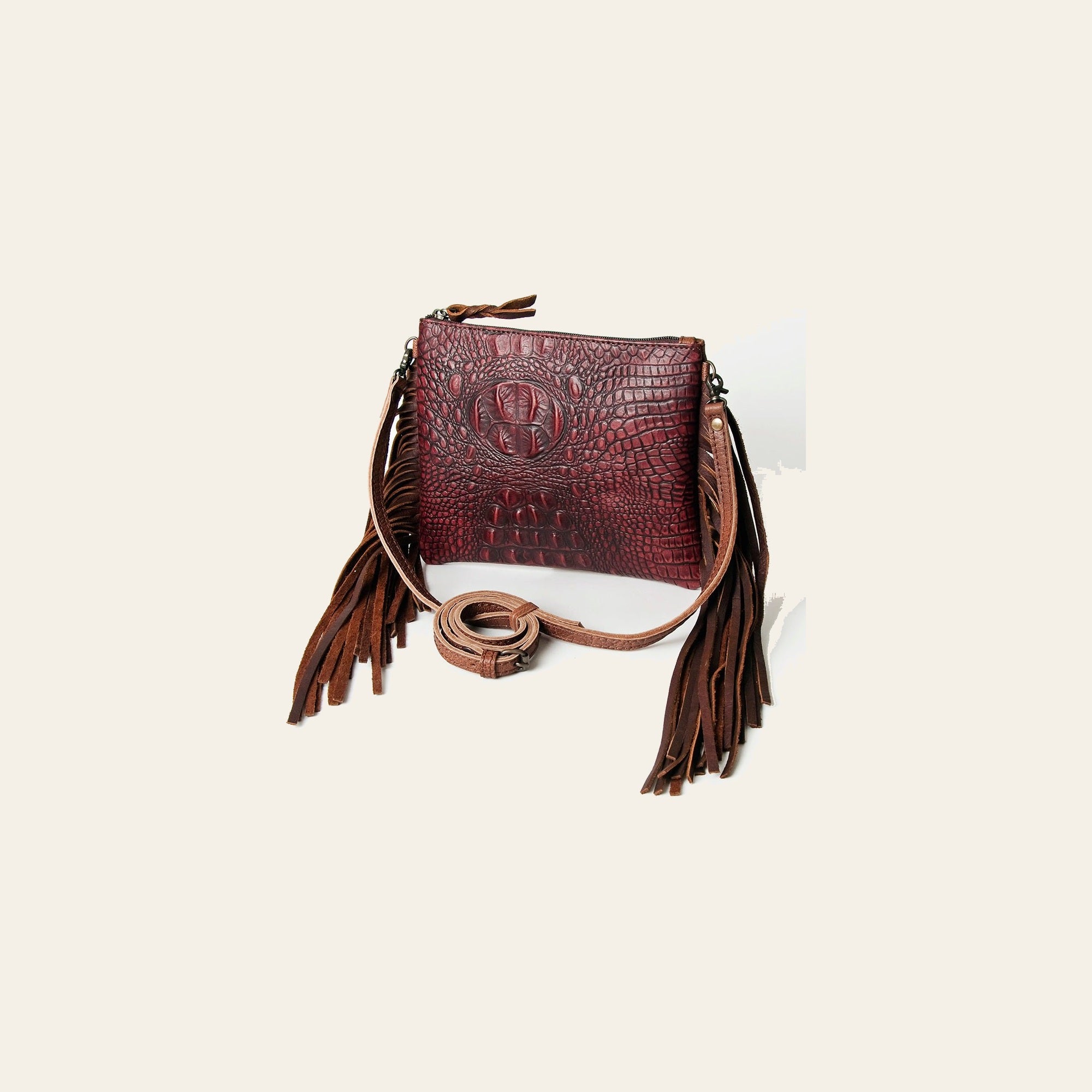 American Darling Crocodile Embossed Genuine Leather