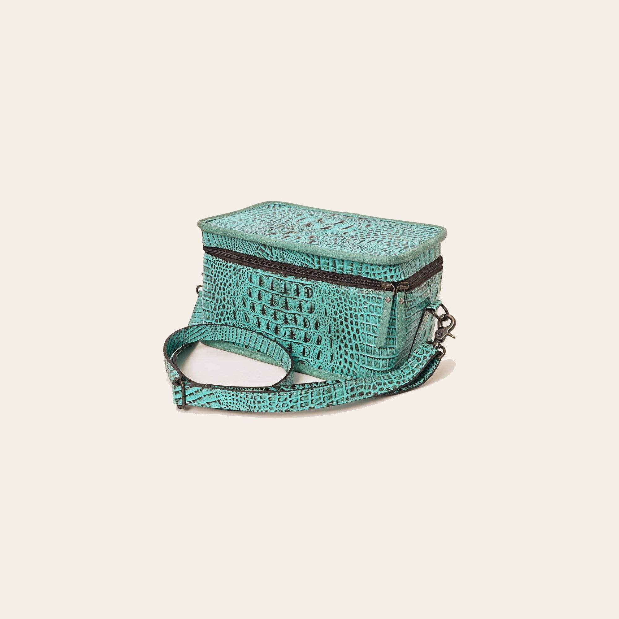 American Darling Crocodile Embossed Genuine Leather Bag