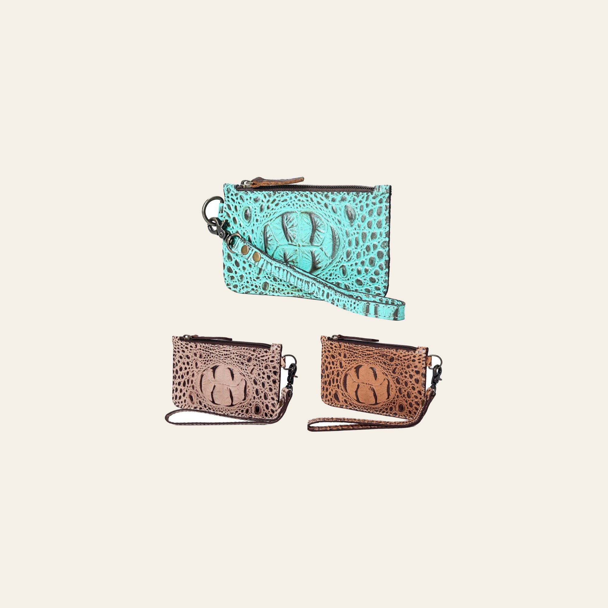 American Darling Crocodile Embossed Genuine Leather
