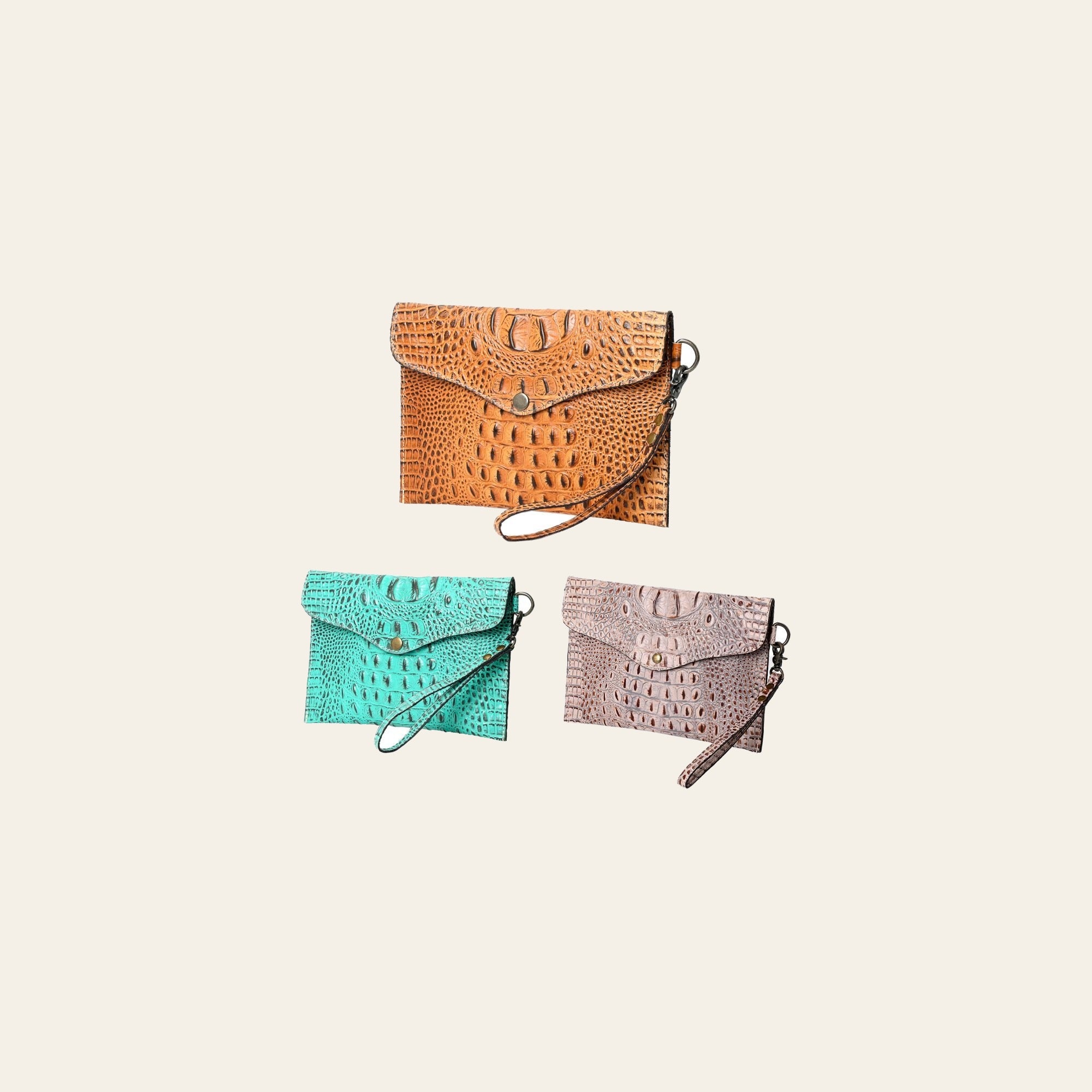 American Darling Crocodile Embossed Genuine Leather