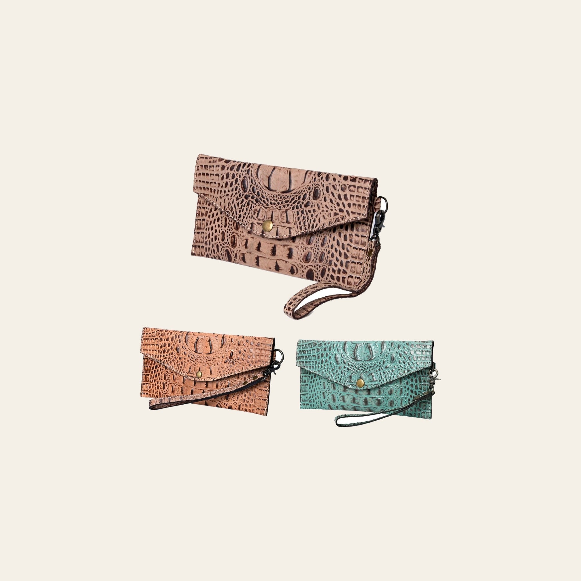 American Darling Crocodile Embossed Genuine Leather