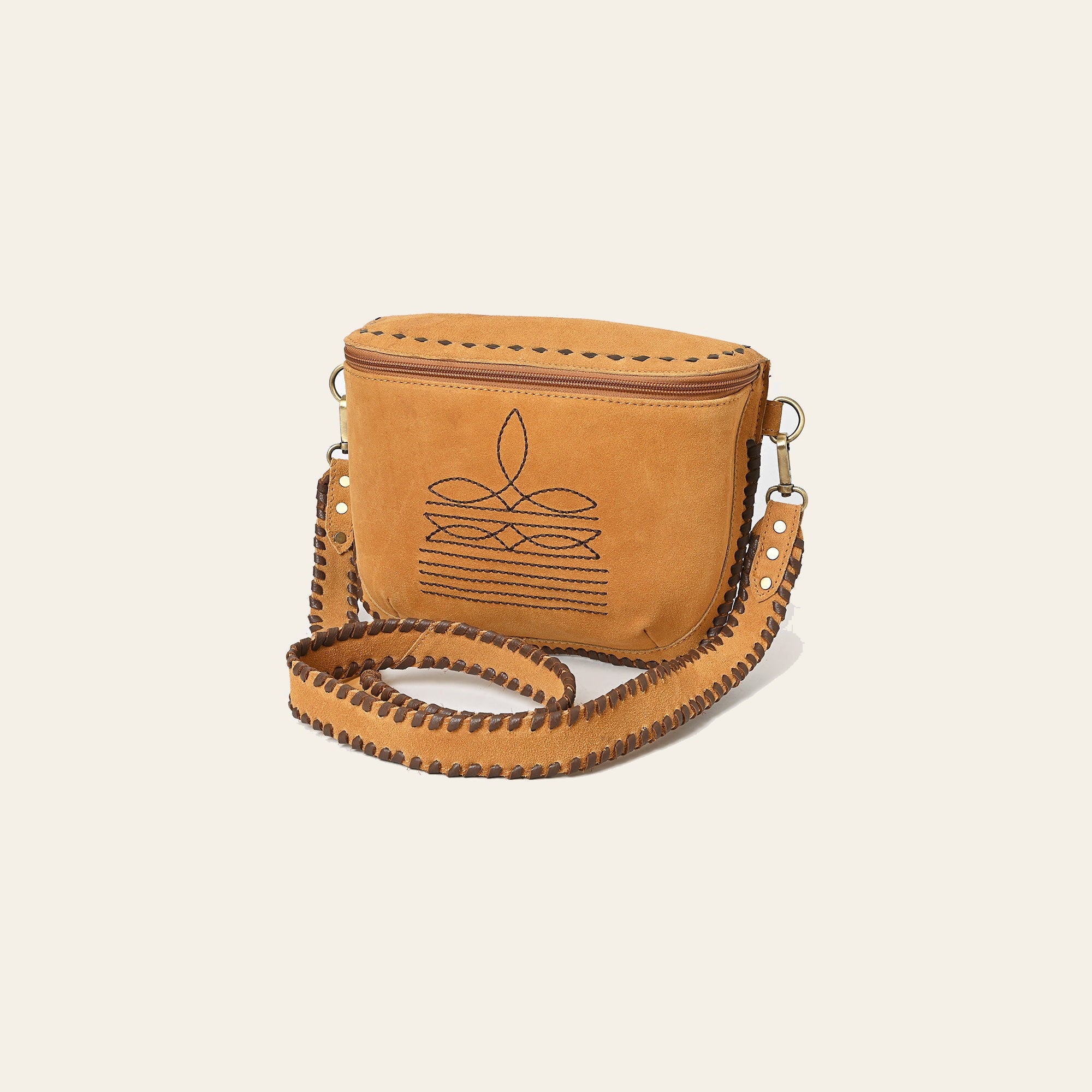 American Darling Crossbody Genuine Suede Leather