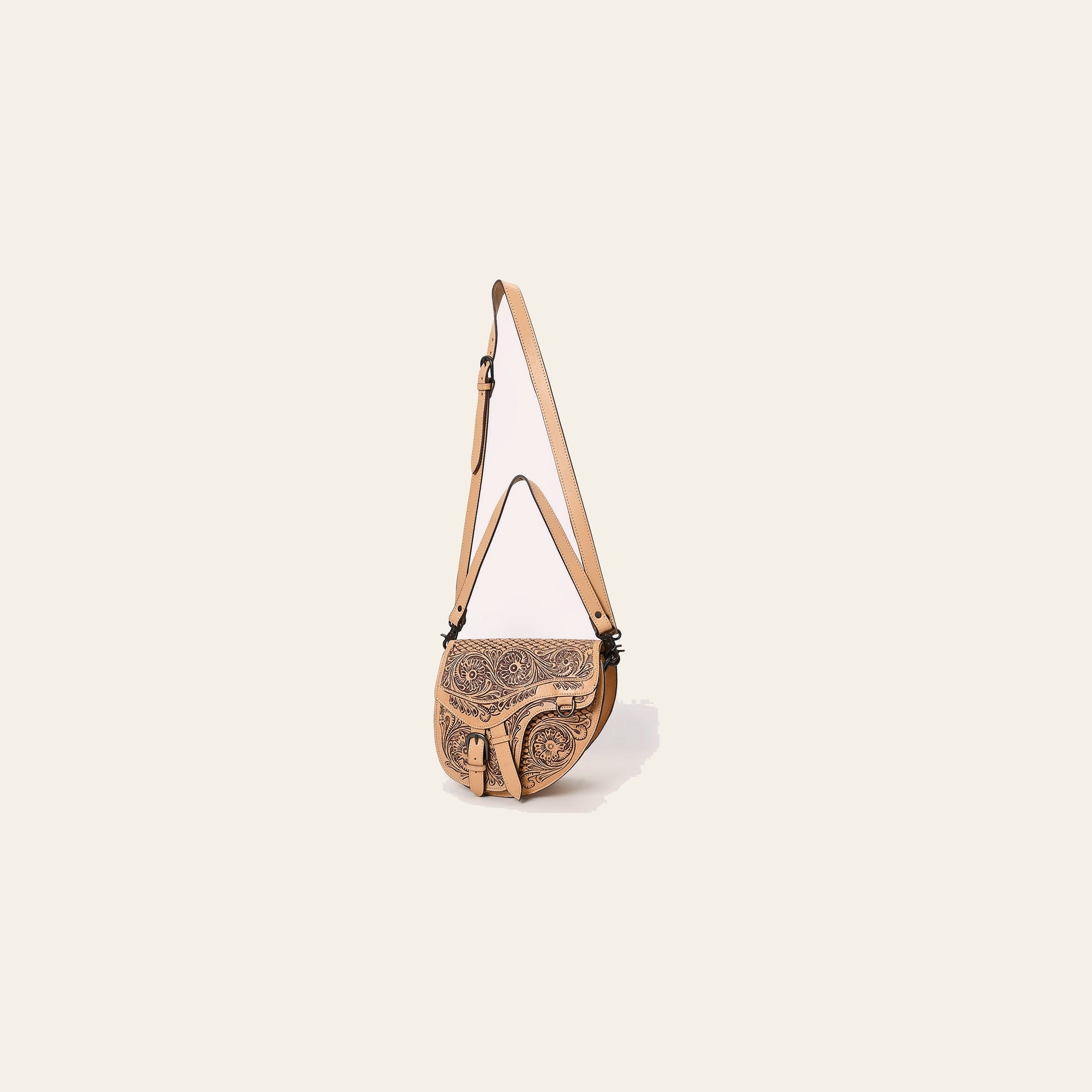 American Darling Crossbody Hand Tooled Genuine Leather