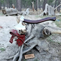 High Polish Bushcraft Axe Curved Hardwood Handle