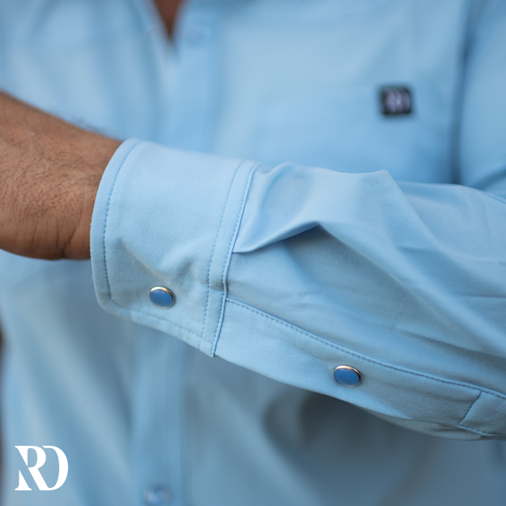 Baby Blue Men's Breeze Performance Shirt — view 4