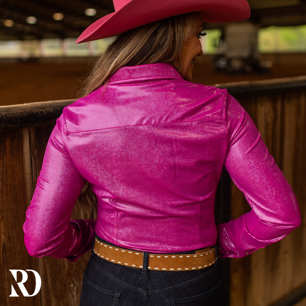 Berry Sparkle Performance Rodeo Shirt — view 2