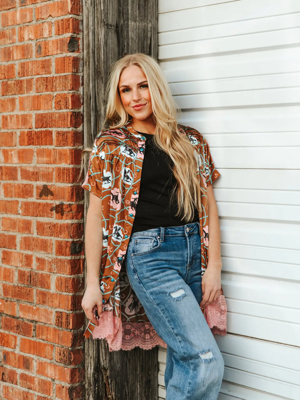 Blushin' Bronc Tunic | Top — view 2