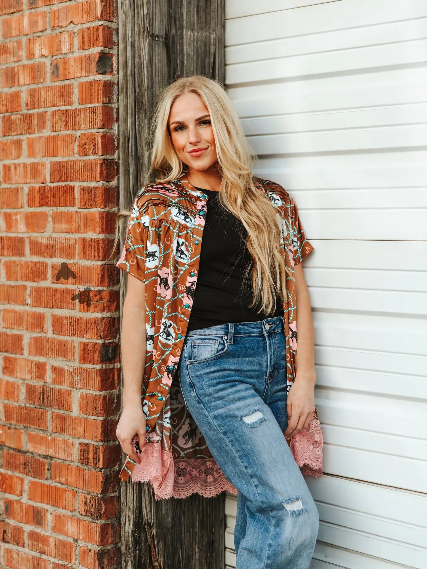 Blushin' Bronc Tunic | Top — view 2