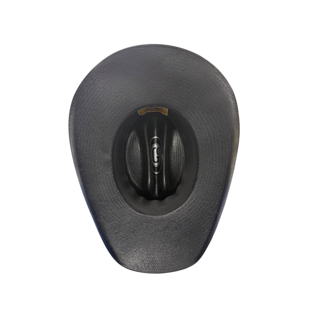 BACKROADS BLACK SHANTUNG STRAW 210