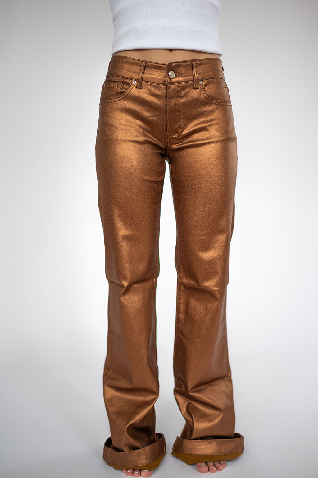 Signature Trousers - Bronze Metallic — view 3