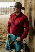 Burgundy Men's Breeze Performance Shirt