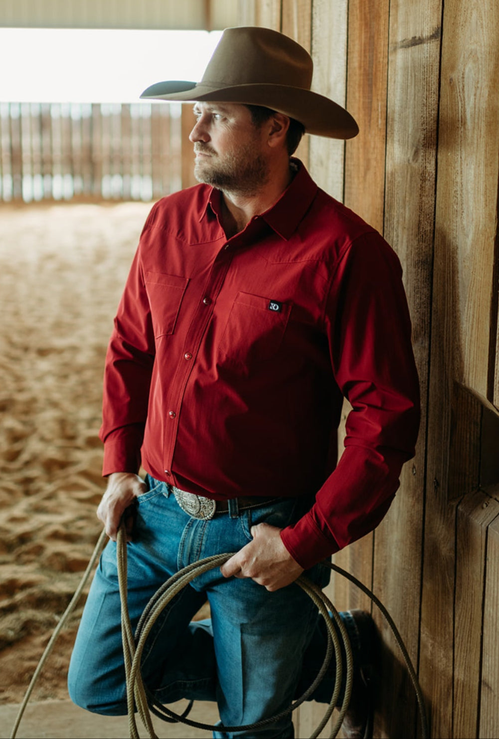 Burgundy Men's Breeze Performance Shirt