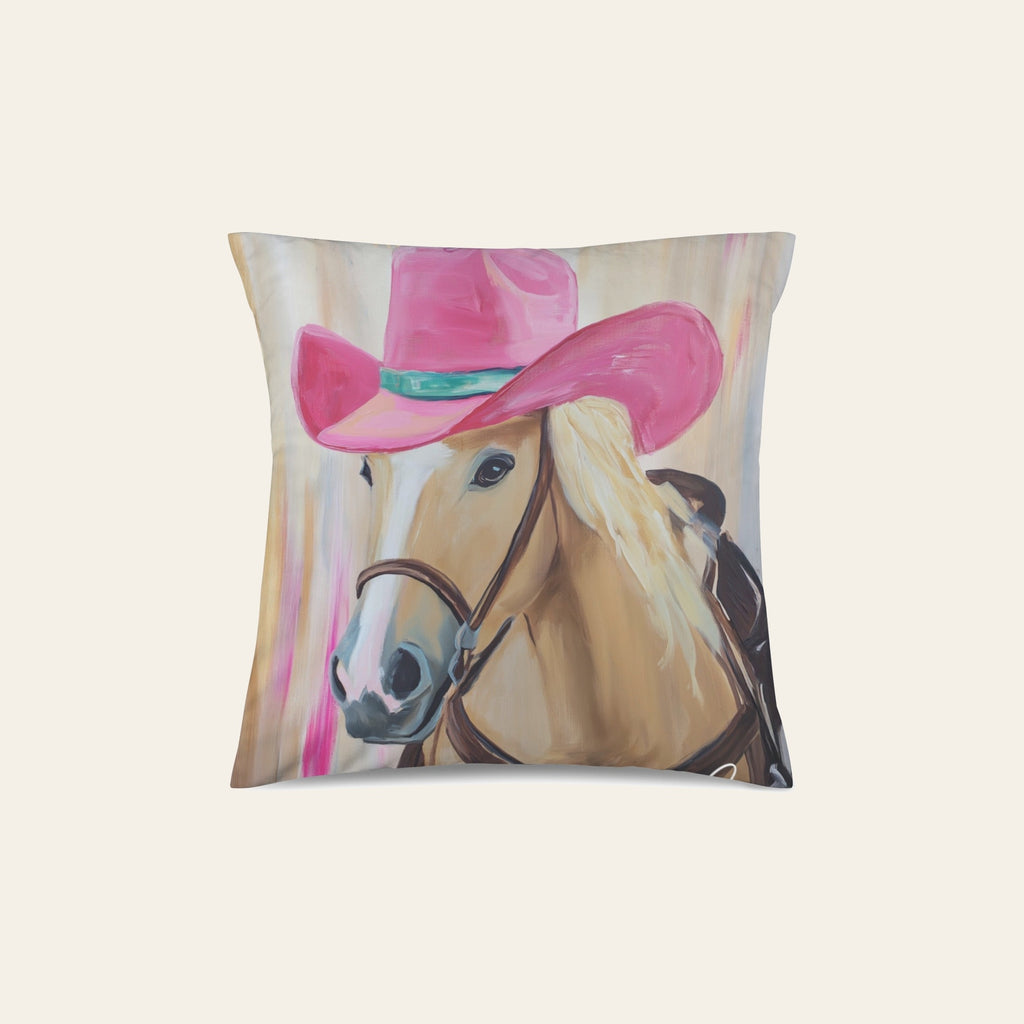 Baha Ranch Cowgirl Horse Velvety Soft Throw Pillow Case Made in America by Baha Ranch Western Wear
