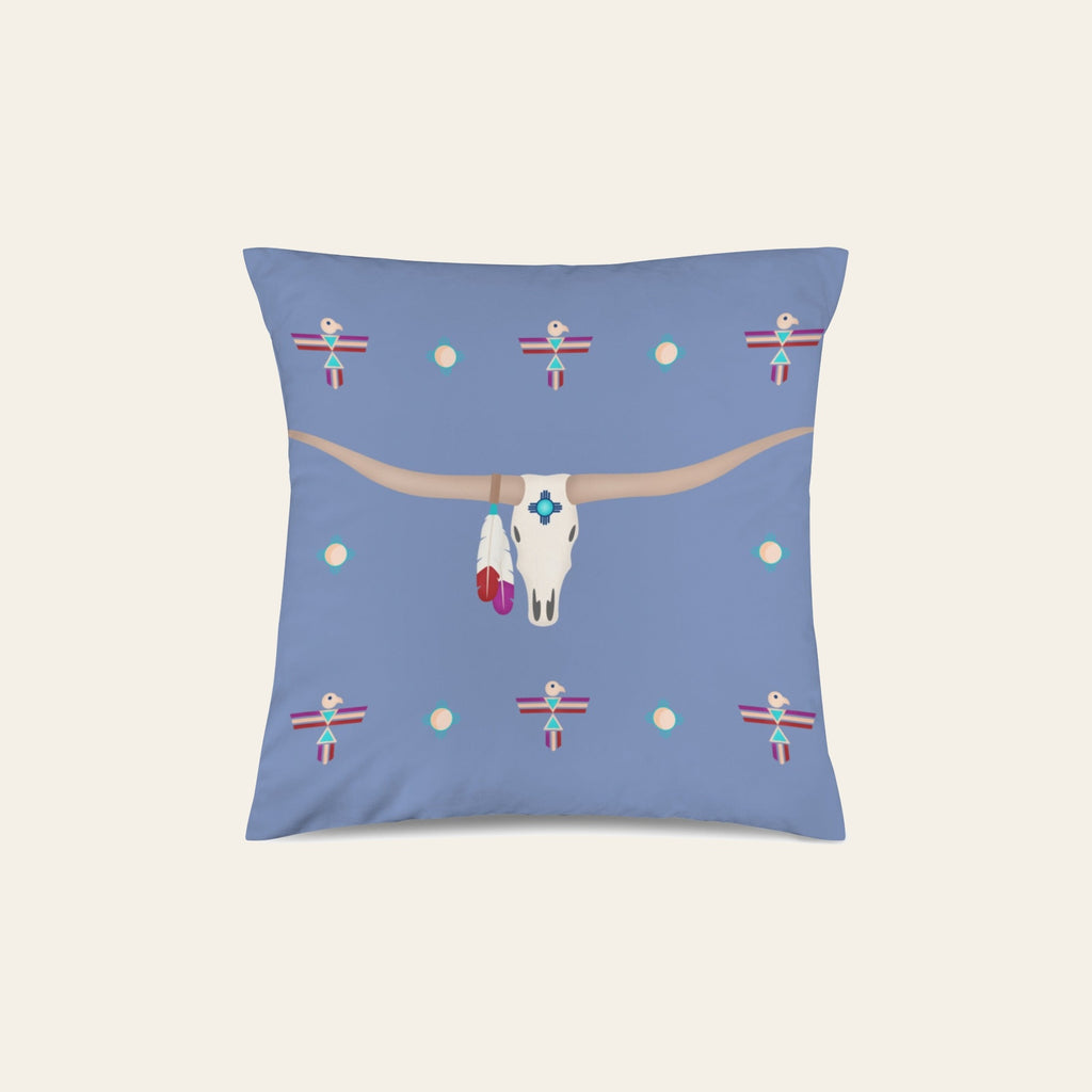 Baha Ranch Velvety Soft Southwest Longhorn Zia Pillow Cover Made in America by Baha Ranch Western Wear