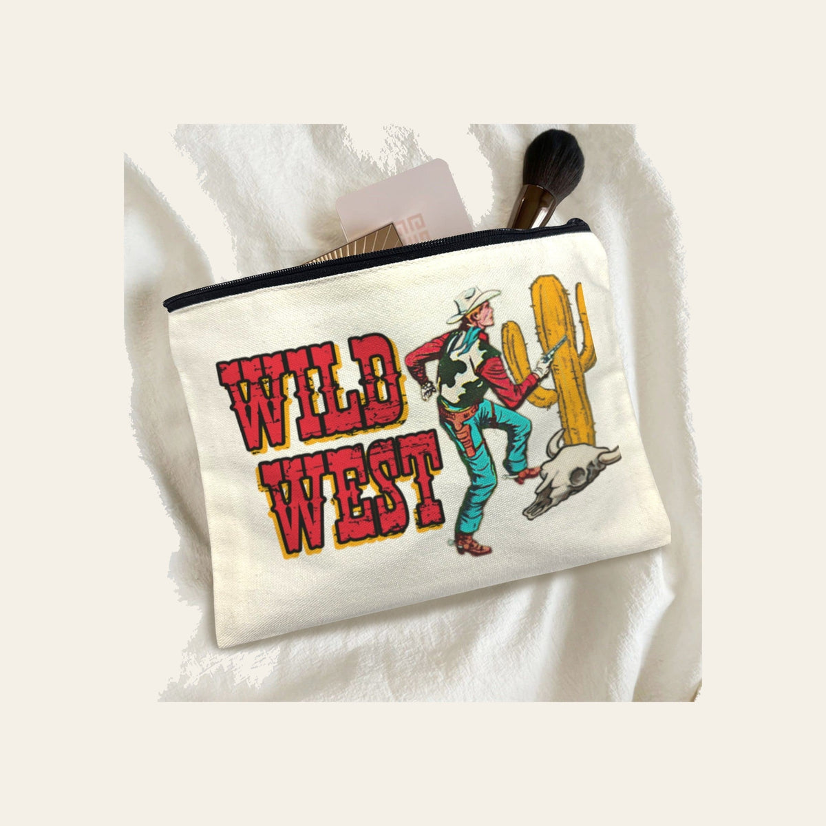 Baha Ranch Wild West Cowboy Cosmetic Bag Pack of 5 Made in America by Baha Ranch Western Wear